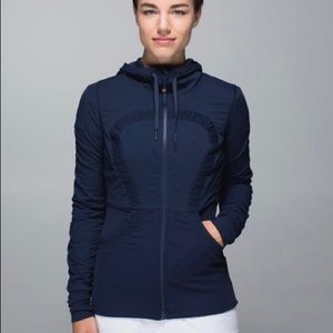 LULULEMON Dance Studio jacket size 10 navy